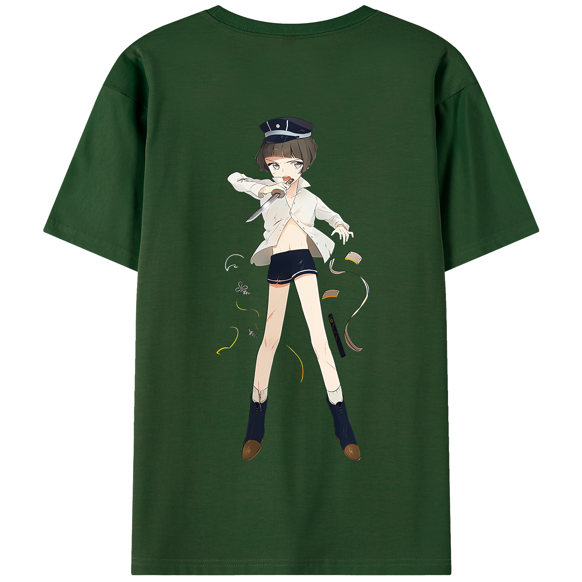 （画像用） 刀剣乱舞 Touken Ranbu 綿100％半袖Tシャツ（背面プリント）